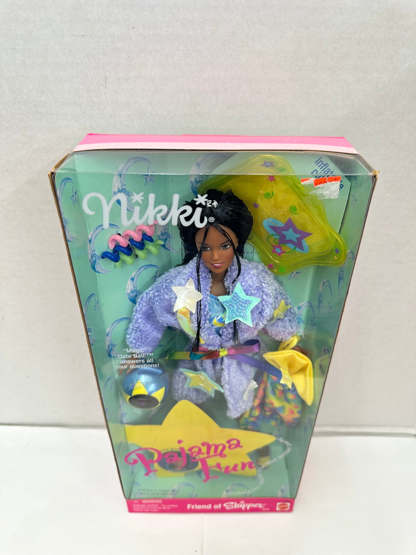 Mattel Barbie Pajama Fun Nikki Friend of Skipper Sleepover