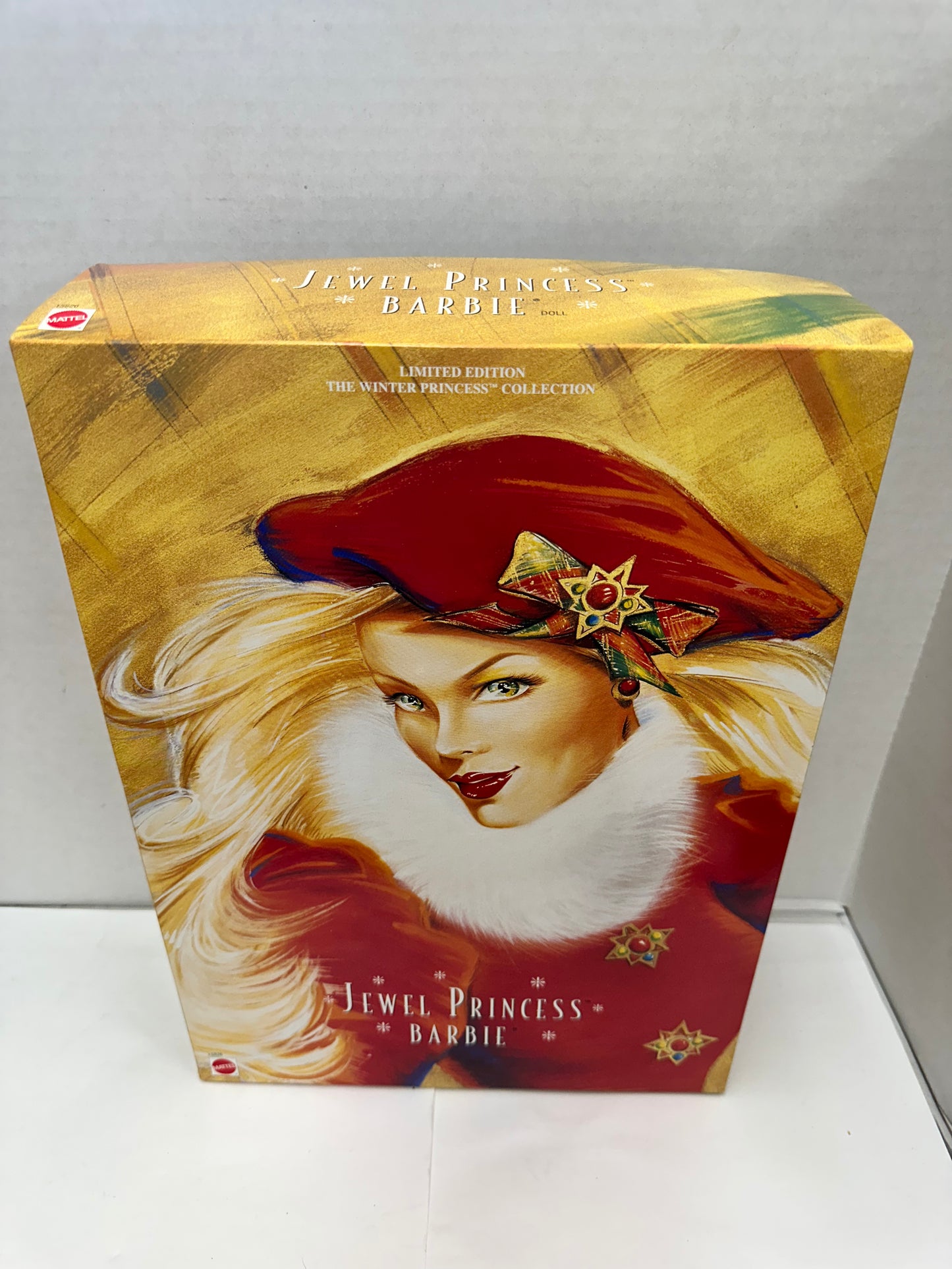 1996 Jewel Princess Barbie Doll Winter Holiday Mattel