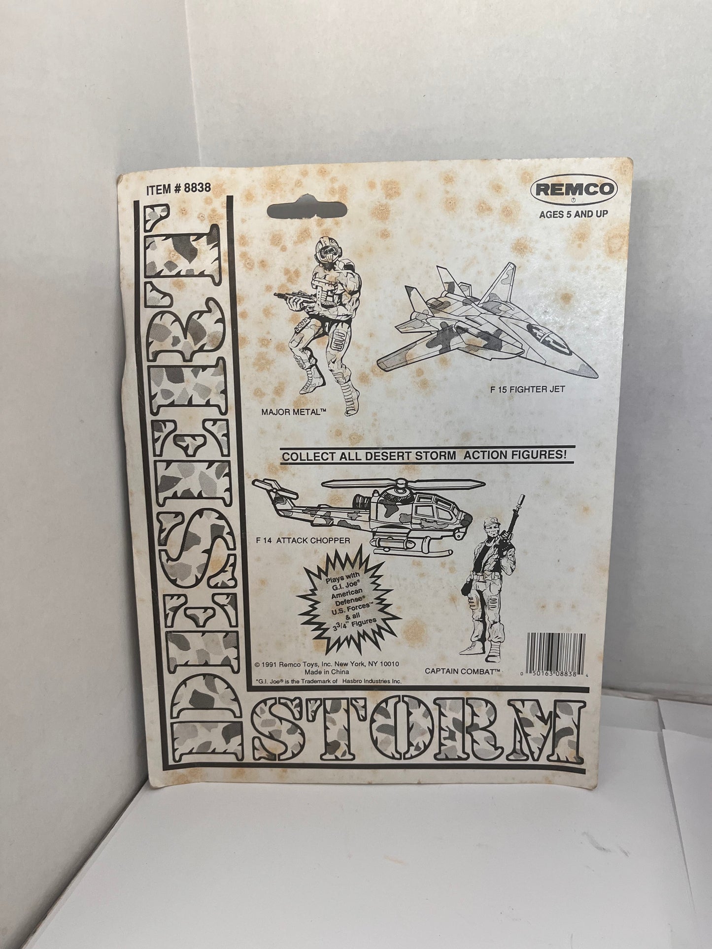 Remco Desert Storm GI Joe Major Metal MOC Helicopter