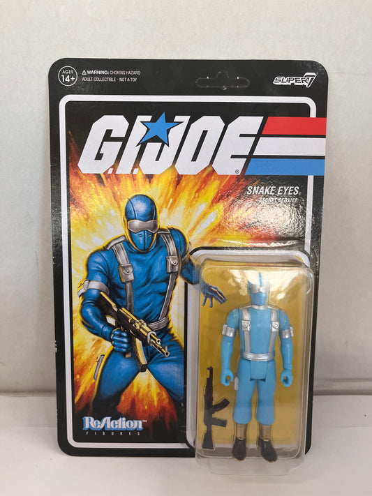 2022 GI JOE SNAKE EYES  Secret Service 3.75" REACTION FIGURE SUPER7 G.I. JOE MOC