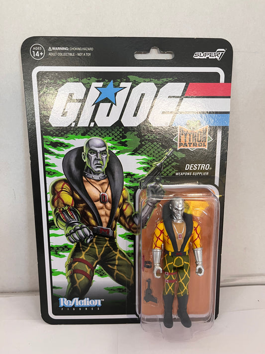 Super 7 Destro Python Patrol G.I. Joe Reaction Cobra Action Figure Wave 6