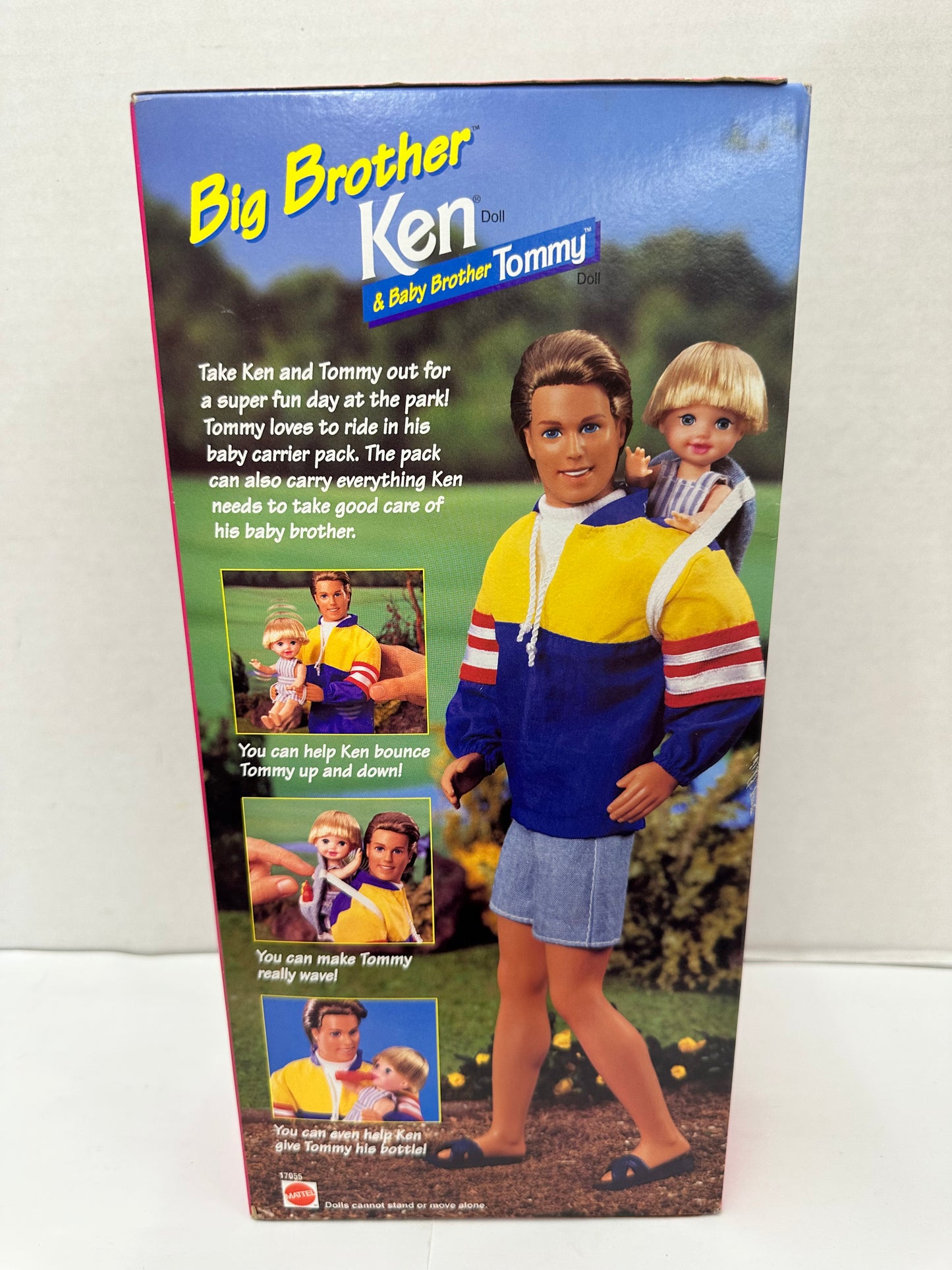 Vintage 1996 Barbie Big Brother Ken & Baby Brother Tommy #17055