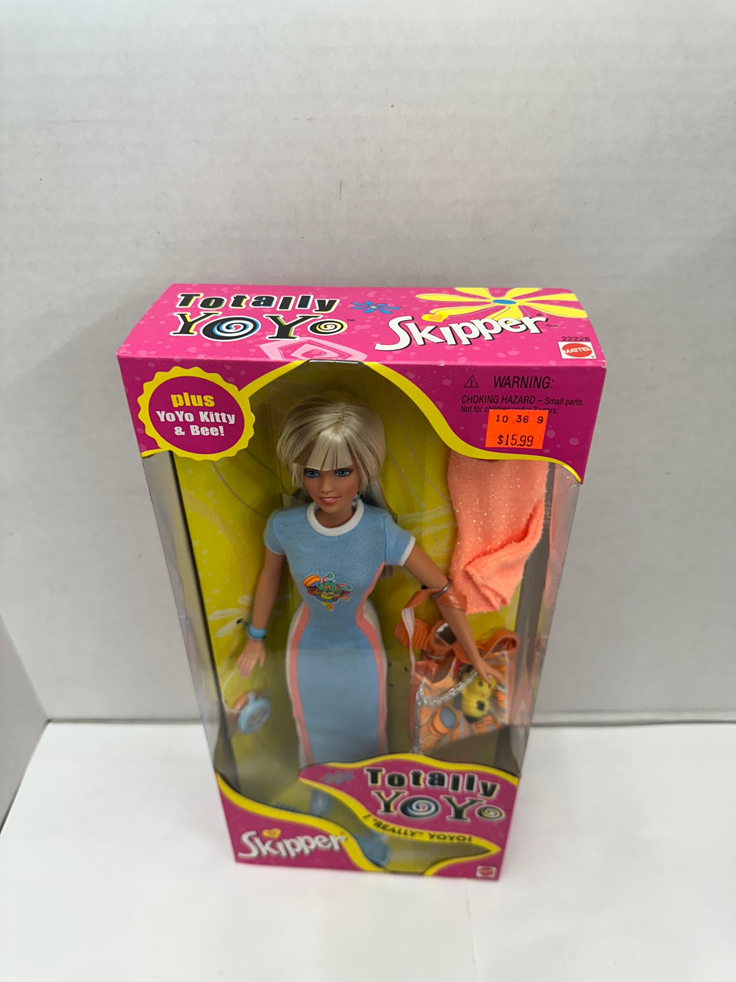 New In Box Barbie Doll Skipper Totally Yoyo 1998 Mattel #22228