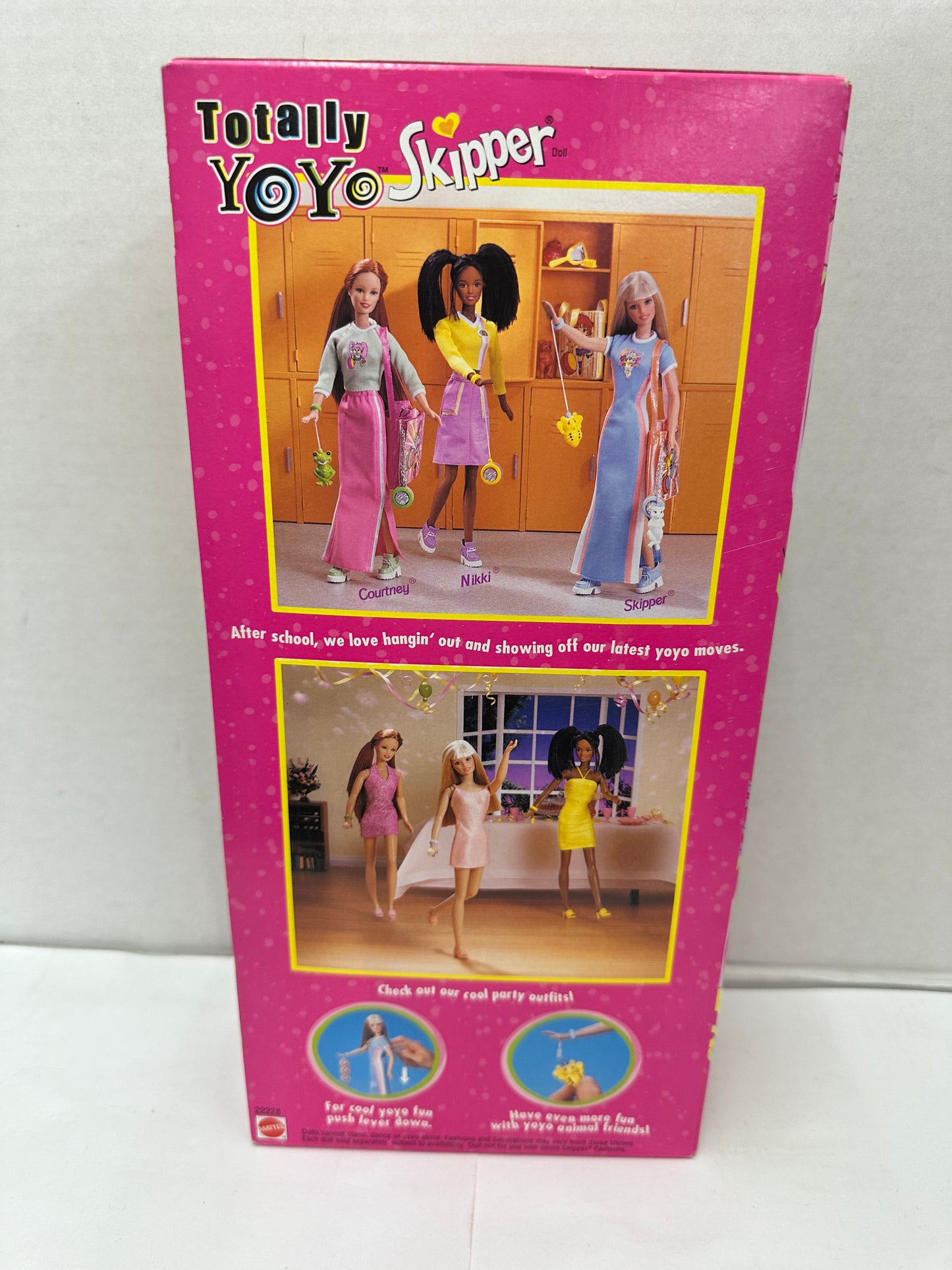 New In Box Barbie Doll Skipper Totally Yoyo 1998 Mattel #22228