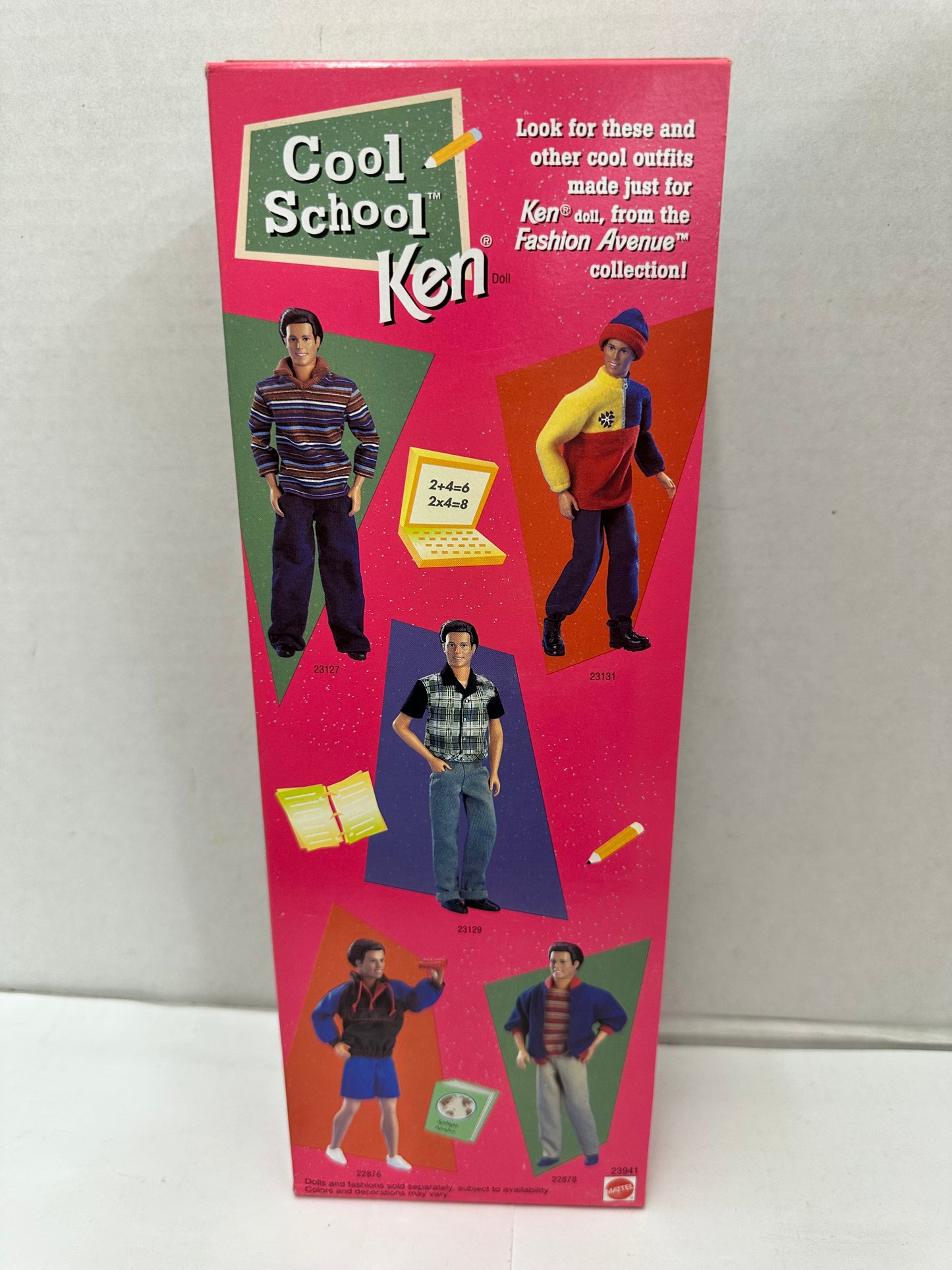 Cool School Ken Doll #23941 Mattel 1999 Barbie Friend