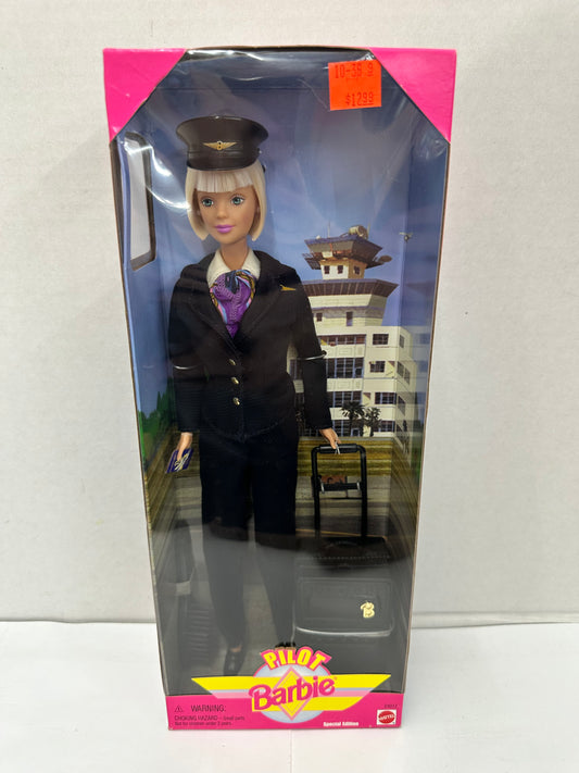 1999' Special Edition Pilot Barbie Doll #24017 Bob Haircut (New in Box)