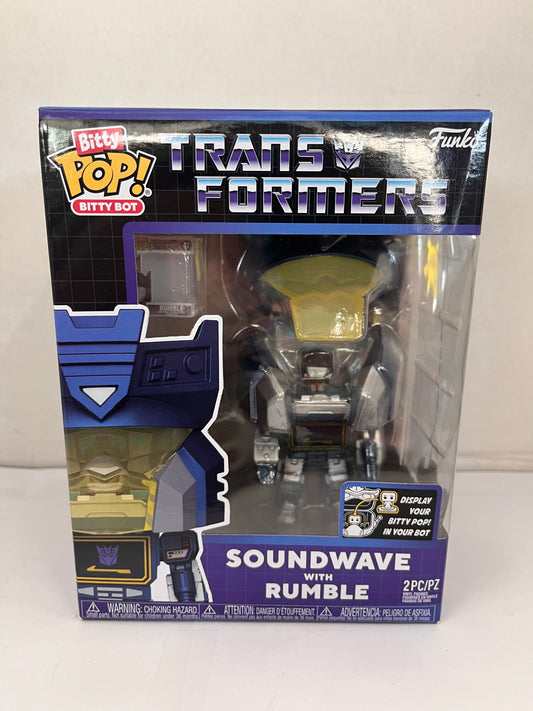 Funko Multiple: Transformers - Bitty Pop! Bitty Bot Soundwave with Rumble