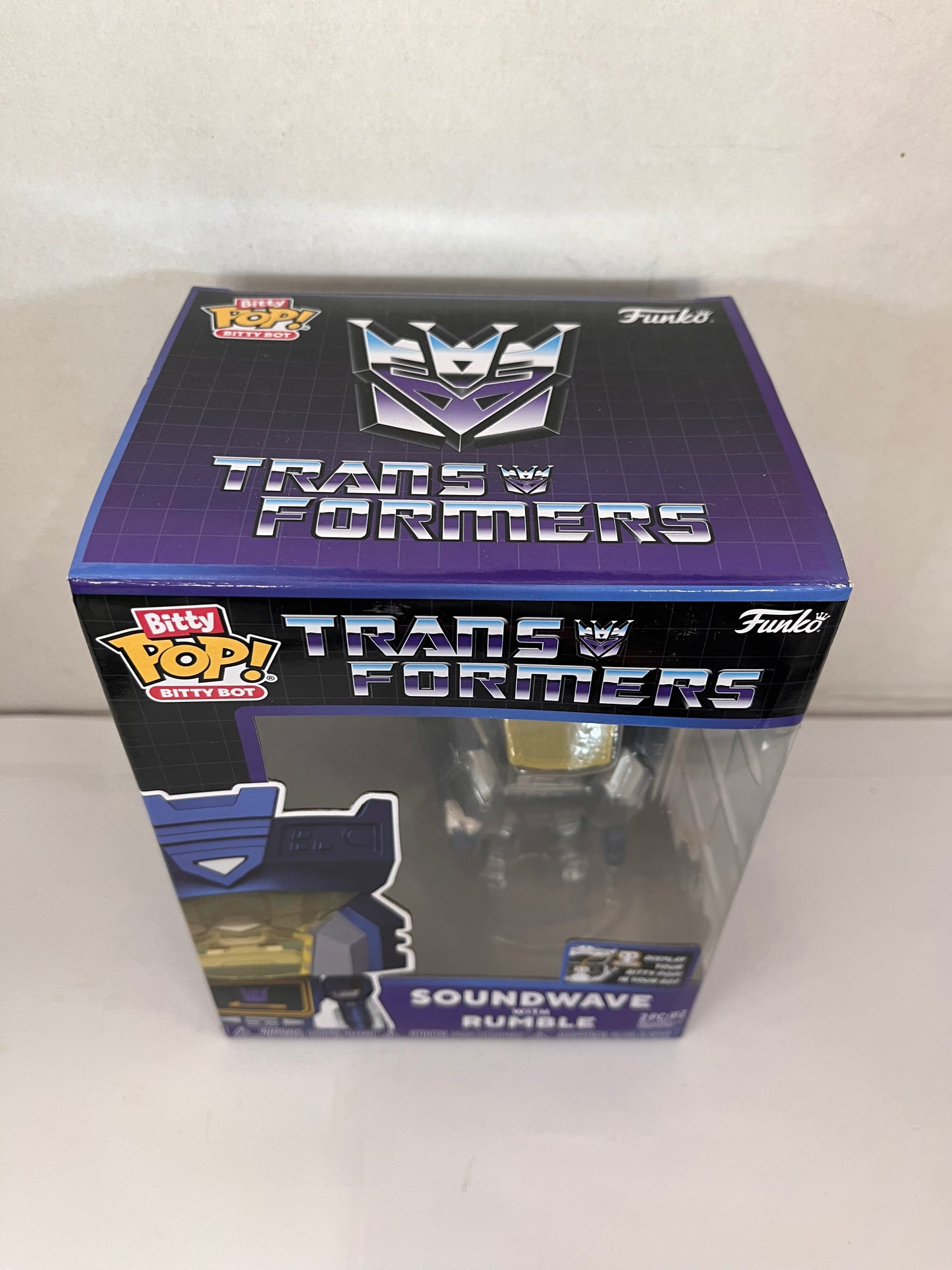 Funko Multiple: Transformers - Bitty Pop! Bitty Bot Soundwave with Rumble