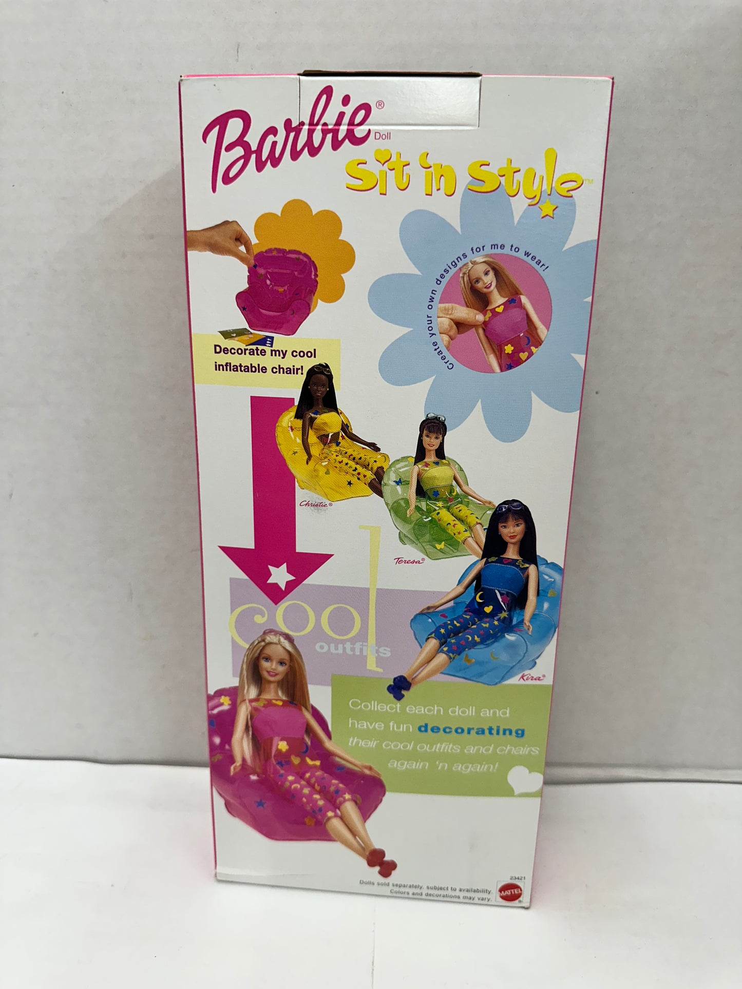 Mattel Barbie Sit in Style Fashion Doll 11.5in Original Unopened 1999