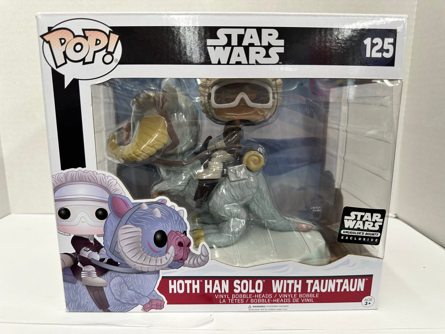 "Star Wars" Funko Pop Vinyl - #125 Han Solo (Hoth) with Tauntaun NEW Exclusive