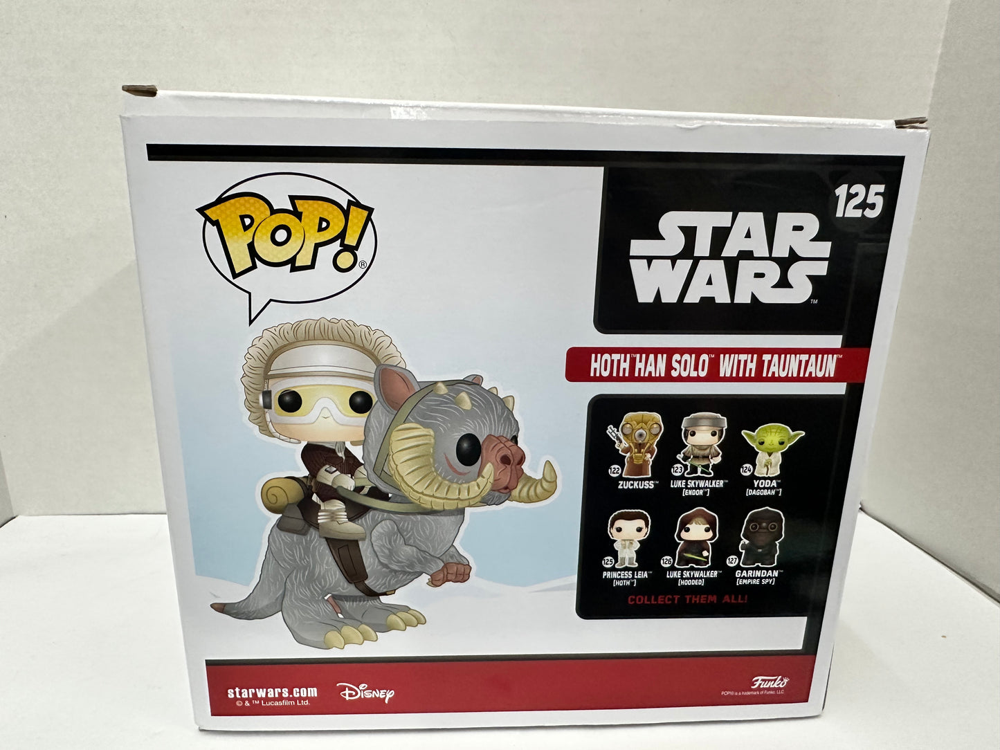 "Star Wars" Funko Pop Vinyl - #125 Han Solo (Hoth) with Tauntaun NEW Exclusive
