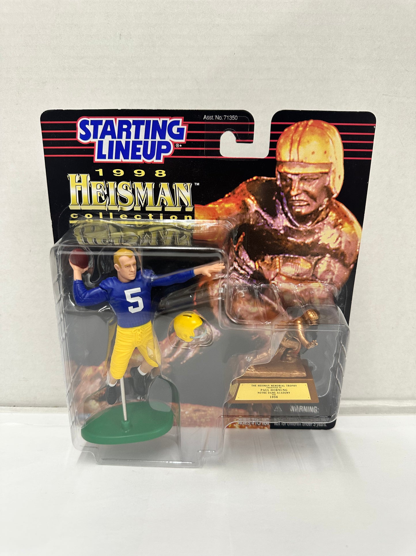 1998 Starting Lineup NCAA Heisman Collection Paul Hornung Notre Dame Figure