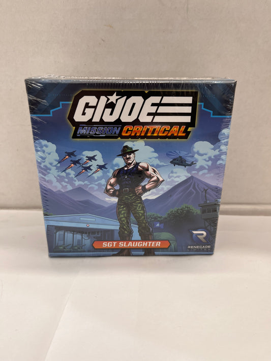 G.I. JOE Mission Critical Sgt Slaughter Figure Pack Board Card Tabletop Game