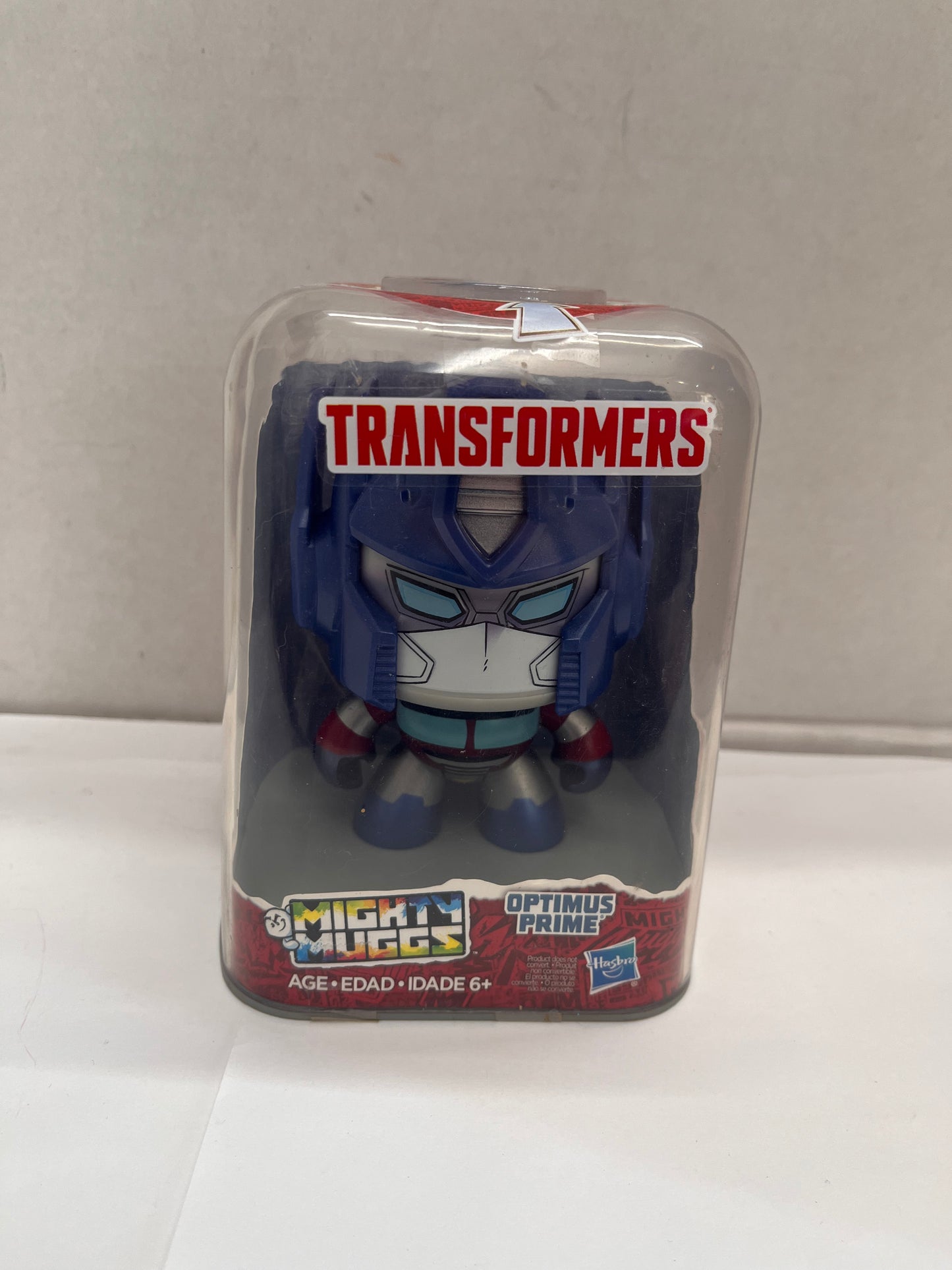 TRANSFORMERS MIGHTY MUGGS SPINNING HEAD ACTION OPTIMUS PRIME #01,