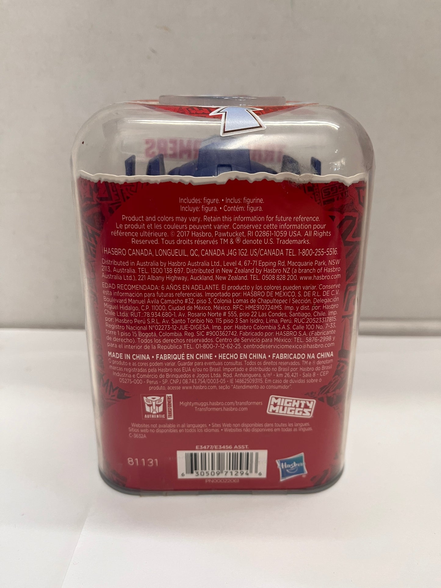 TRANSFORMERS MIGHTY MUGGS SPINNING HEAD ACTION OPTIMUS PRIME #01,