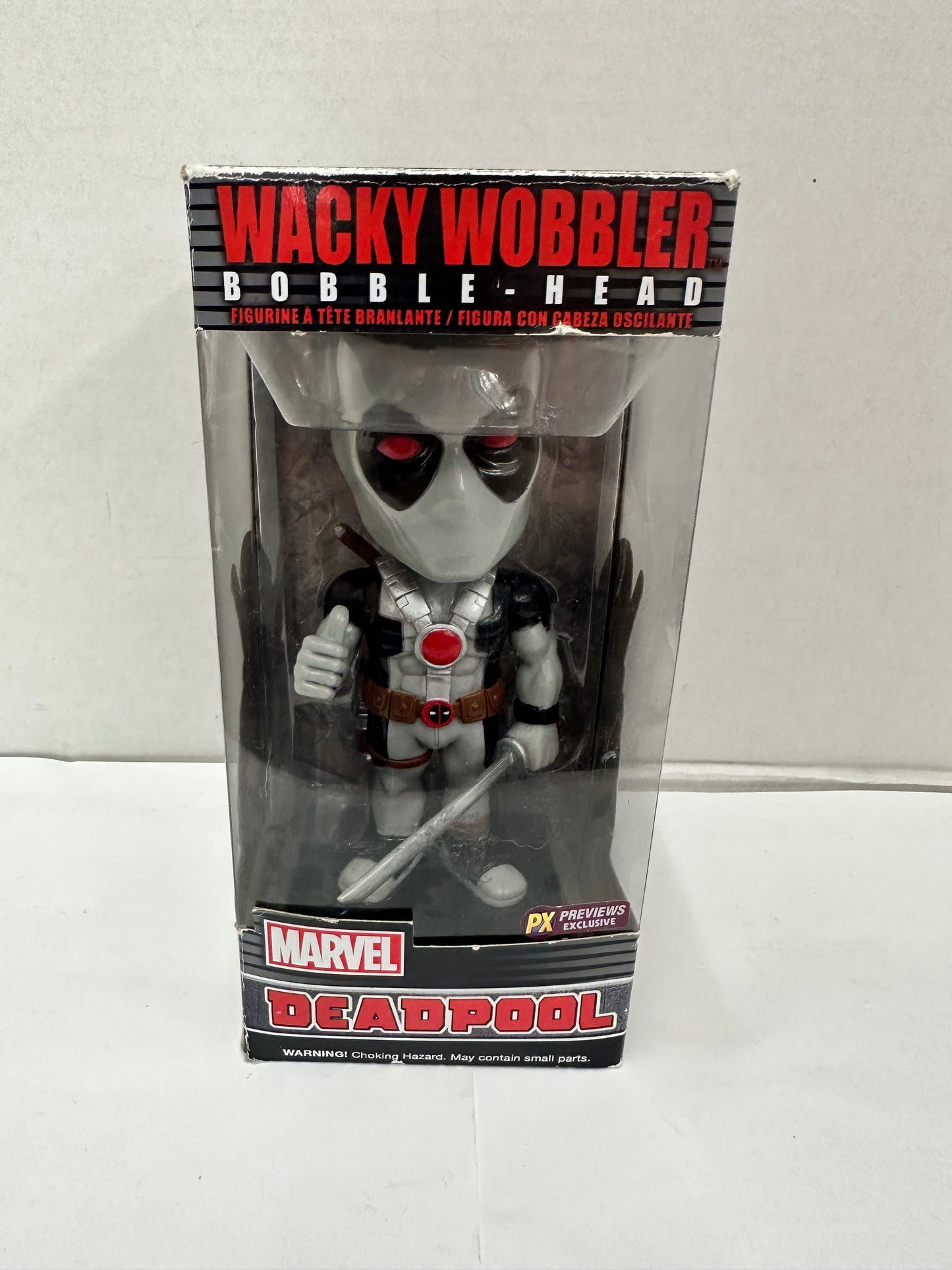 Funko Wacky Wobbler Deadpool PX Previews Exclusive Marvel Bobble-Head Vinyl