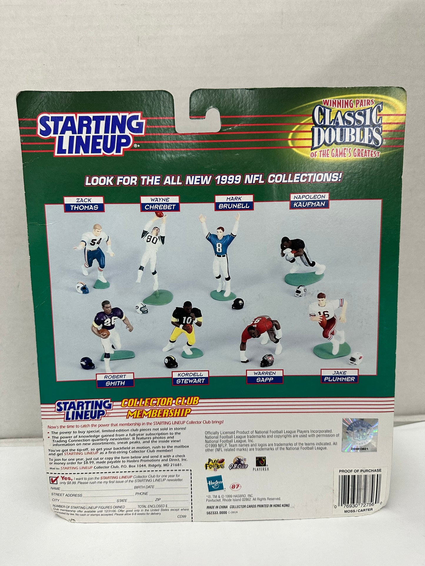 Starting Lineup Winning Pairs Classic Doubles Cris Carter Randy Moss