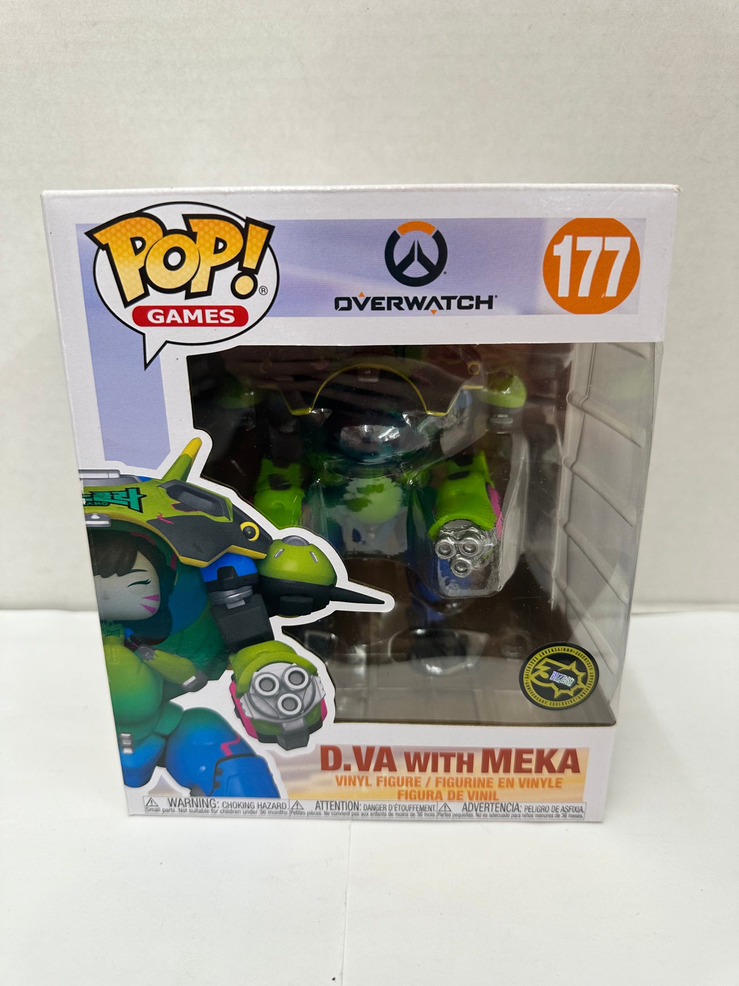 Funko Pop! Overwatch D.VA With Meka #177 30th Anniversary Blizzard Exclusive