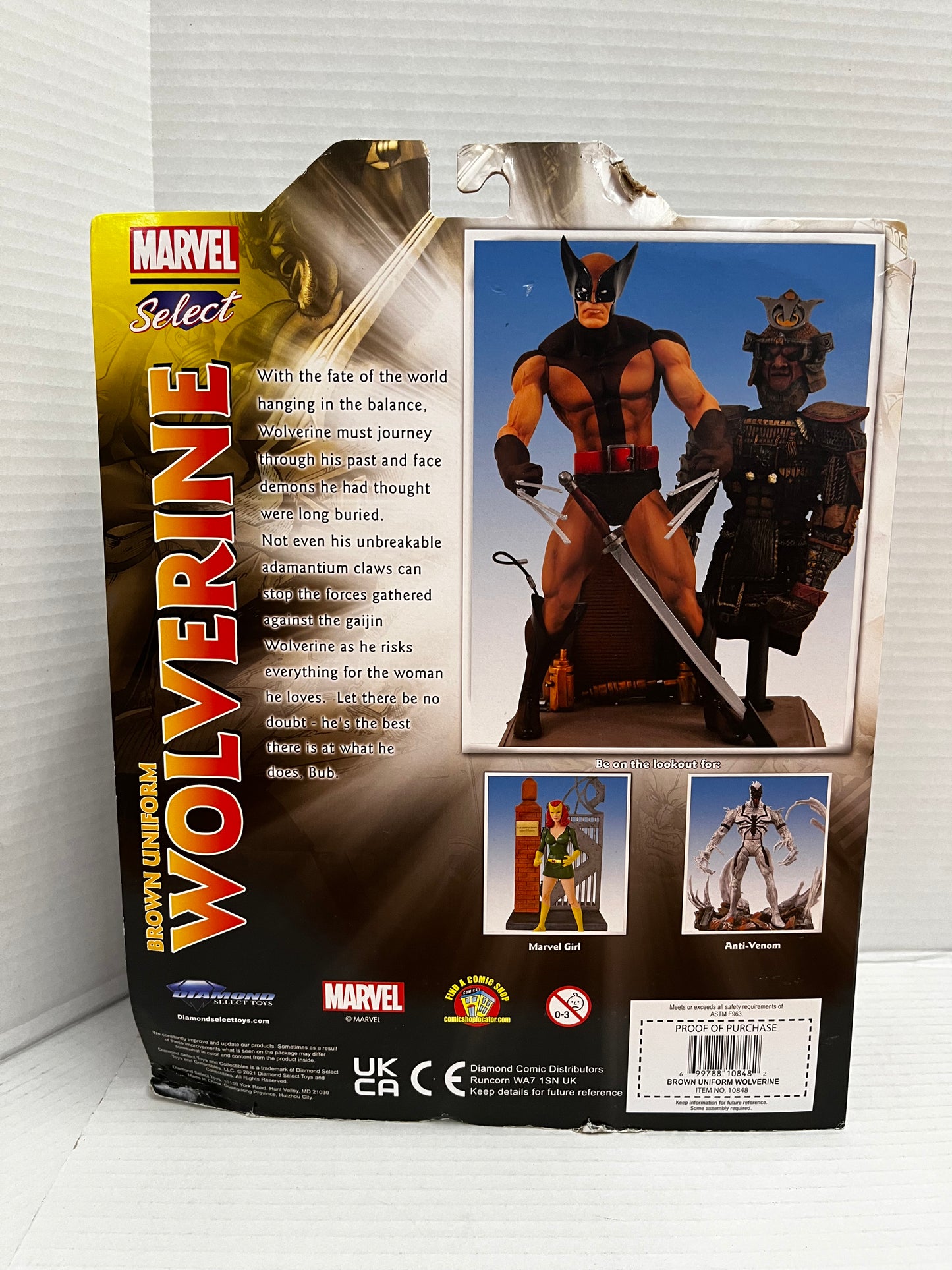 Select Marvel - Wolverine Brown Suit Action Figure Collectors Edition!