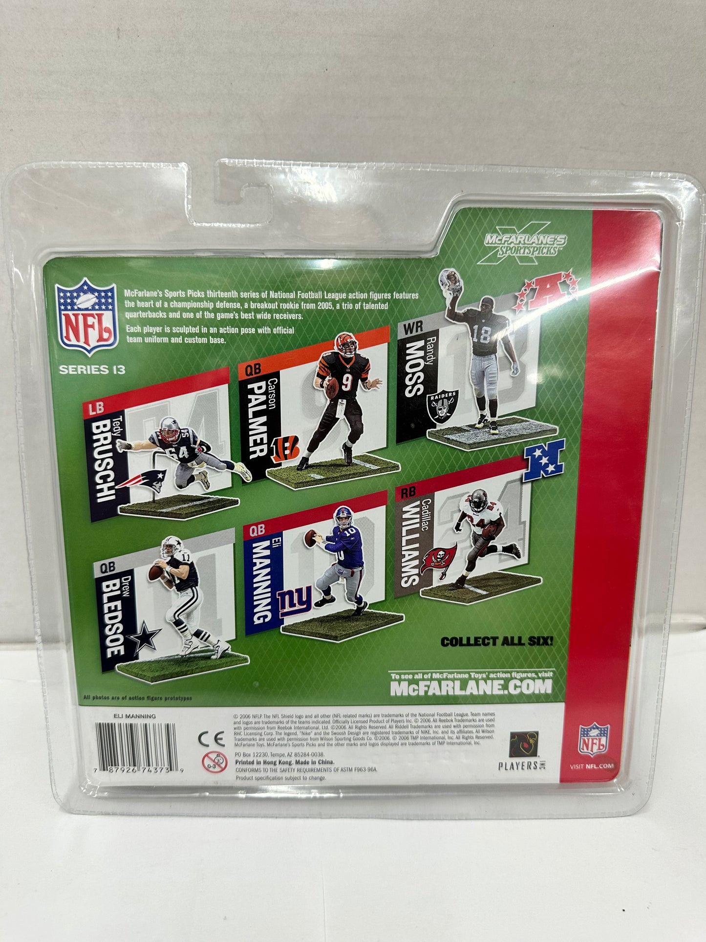 MCFARLANE NFL SERIES 13 New York Giants #10 ELI MANNING Blue Jersey 2006