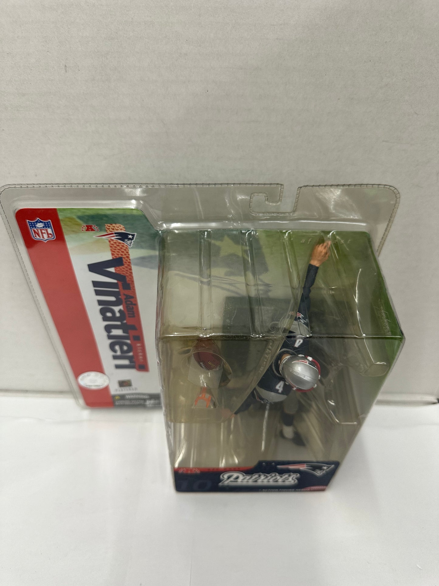NEW ENGLAND PATRIOTS ADAM VINATIERI NFL FOOTBALL ACTION FIGURE 2004 by MCFARLANE