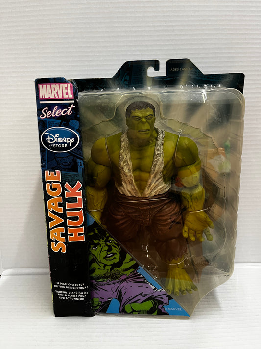 Diamond Marvel Select Savage Hulk Action Figure 10'' Disney store NIB