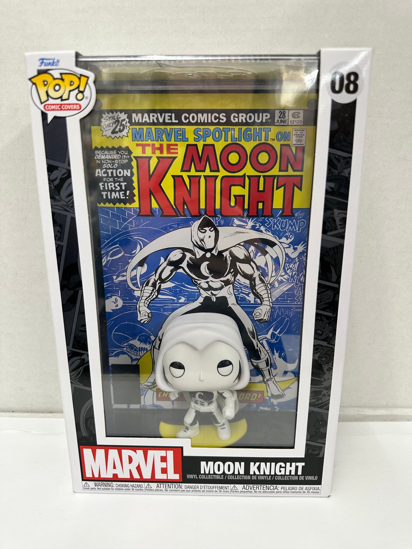 Funko Pop! Comic Book Cover with Case: Marvel - Moon Knight #08