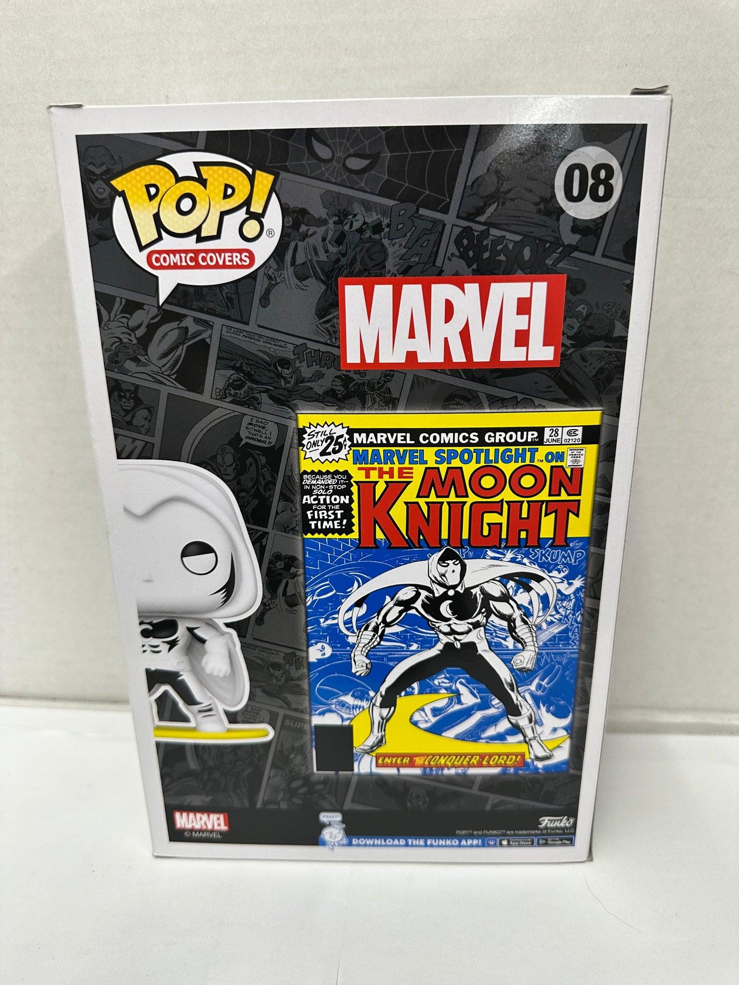 Funko Pop! Comic Book Cover with Case: Marvel - Moon Knight #08