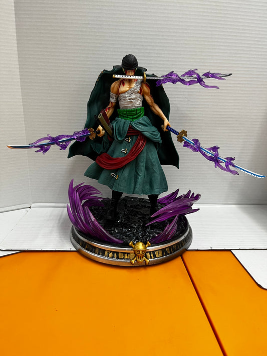 One Piece Gk Bath Blood Roronoa Zoro Action Figure Statue 12 Inch,New W/BOX