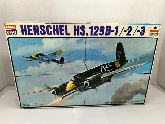 1/48 Revell ESCI-MODELL HS-129 B-1/B-2/B-3 Kit # H-2232