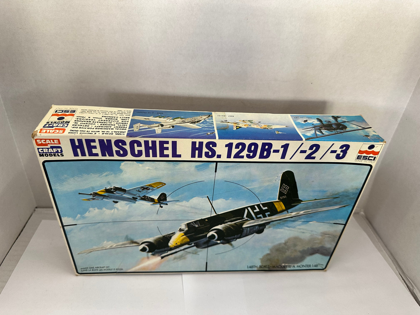 1/48 Revell ESCI-MODELL HS-129 B-1/B-2/B-3 Kit # H-2232