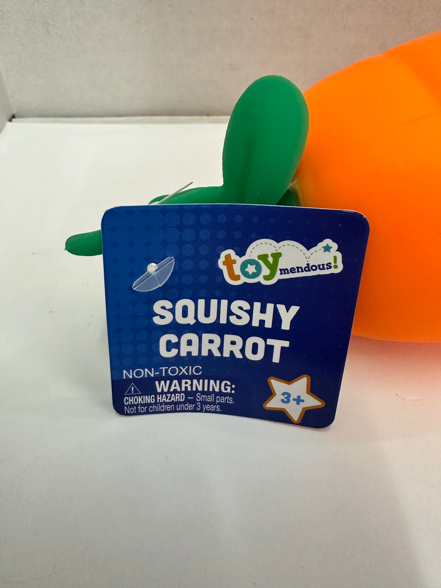 Sunny Days Jumbo Squeezy Carrot Orange Squishy Sensory Stress Fidget Toy NEW