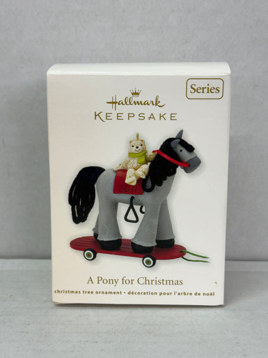 Hallmark Keepsake Christmas Tree Ornament #14 A Pony For Christmas 2011 New