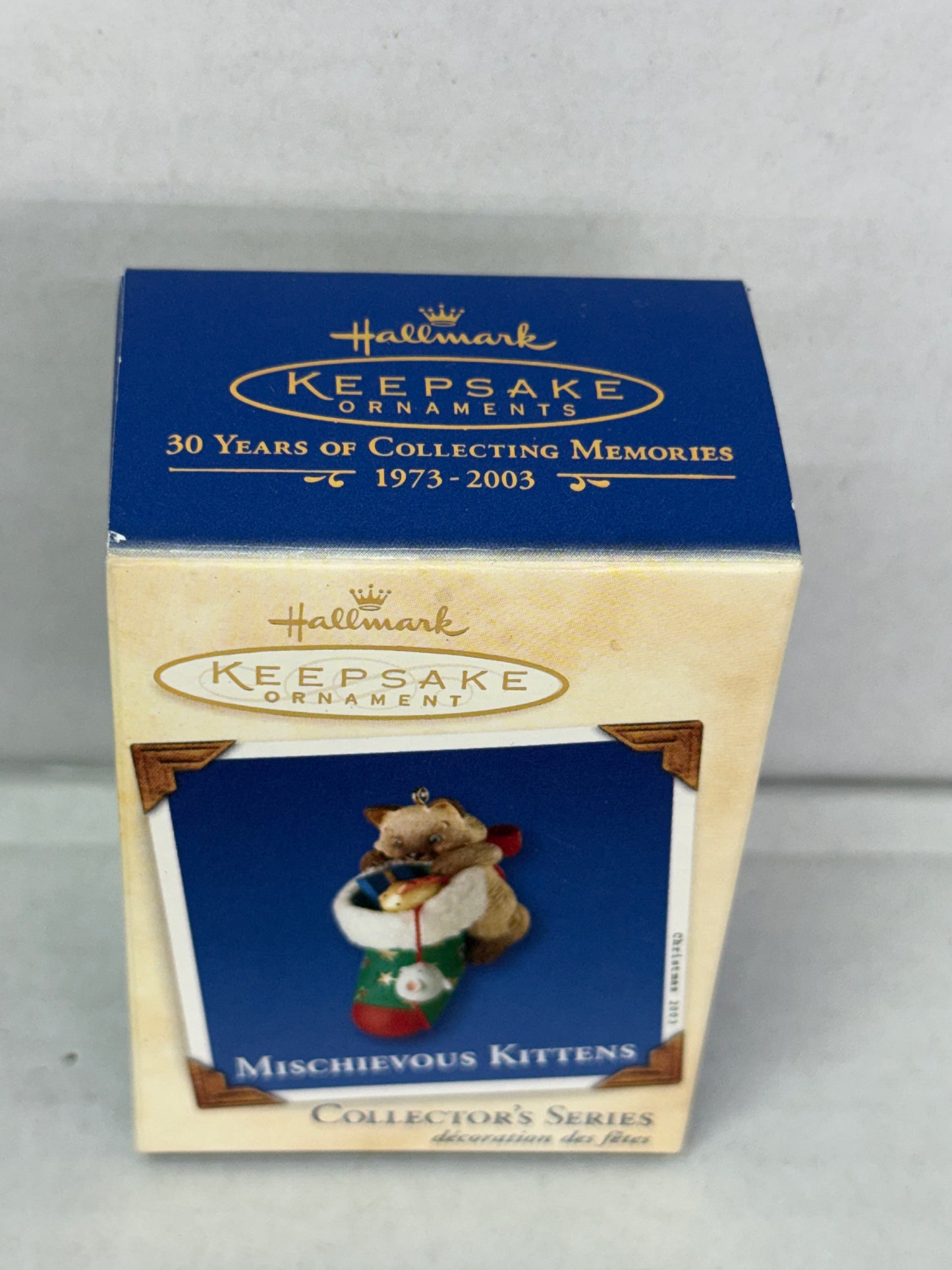 Hallmark Keepsake 2003 Mischievous Kittens Ornament 5th in Series
