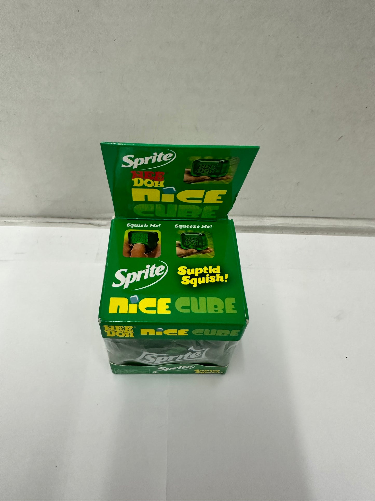 Nee Doh Nice Cube Squeeze Ball, Green Squishable Squishy Toy