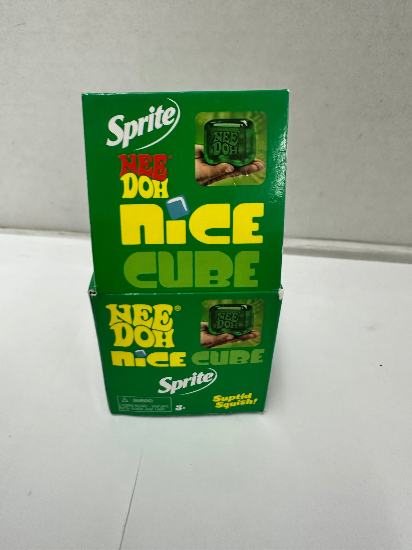 Nee Doh Nice Cube Squeeze Ball, Green Squishable Squishy Toy