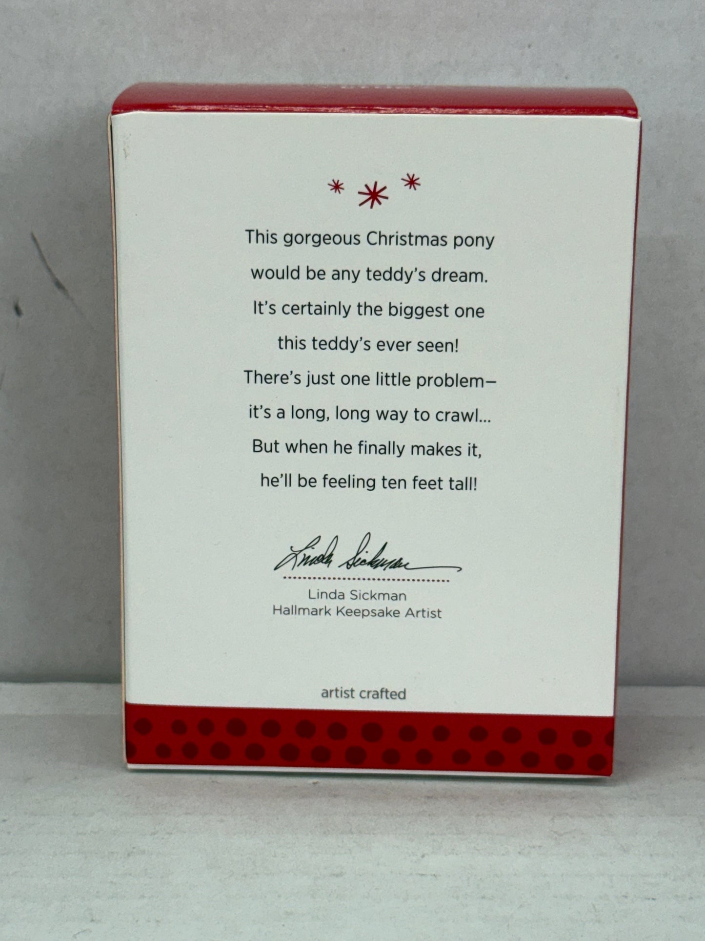 Hallmark: A Pony for Christmas - Series 16th - 2013 Ornament