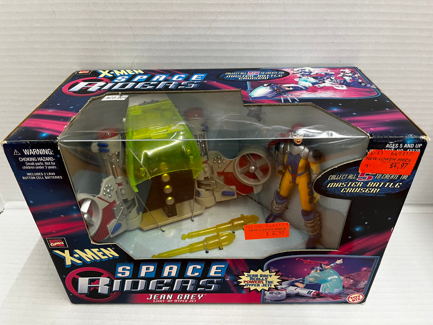 1997 Toy Biz Marvel X-Men Space Riders Jean Grey Figure New