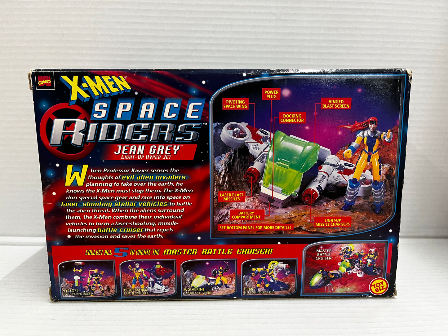 1997 Toy Biz Marvel X-Men Space Riders Jean Grey Figure New
