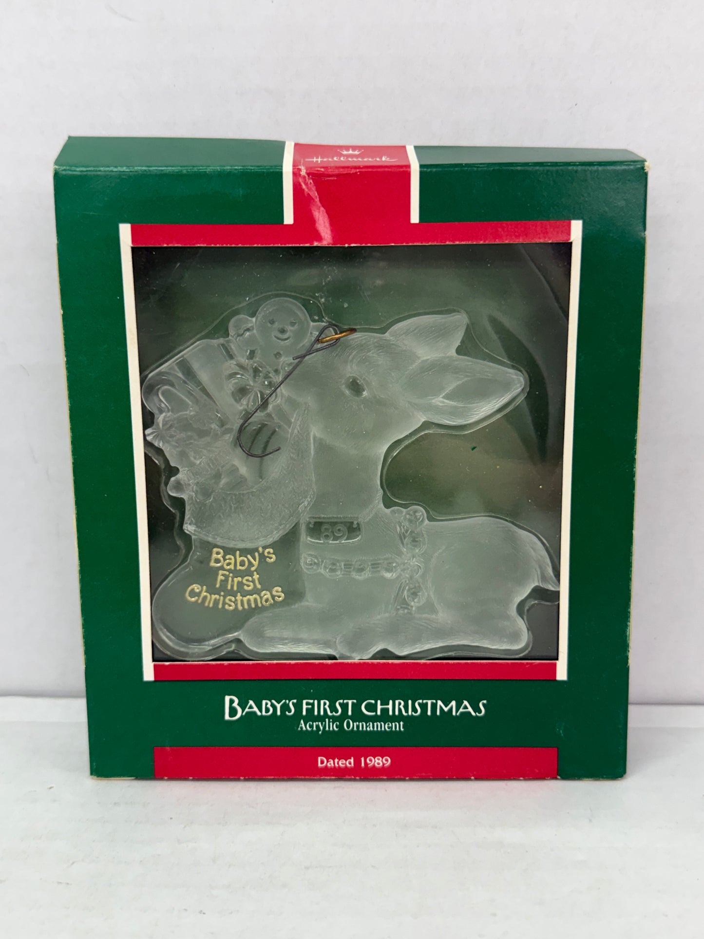 Hallmark Keepsake Ornament 1989 Baby's First Christmas Vintage