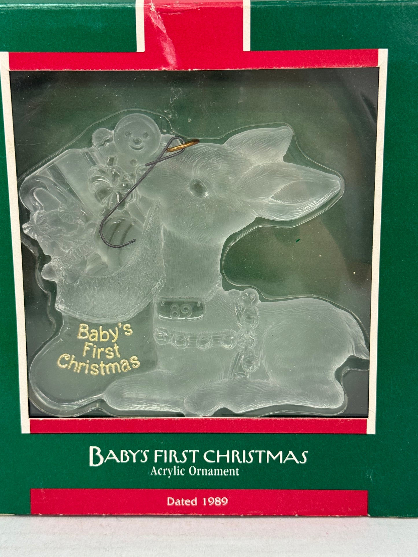 Hallmark Keepsake Ornament 1989 Baby's First Christmas Vintage