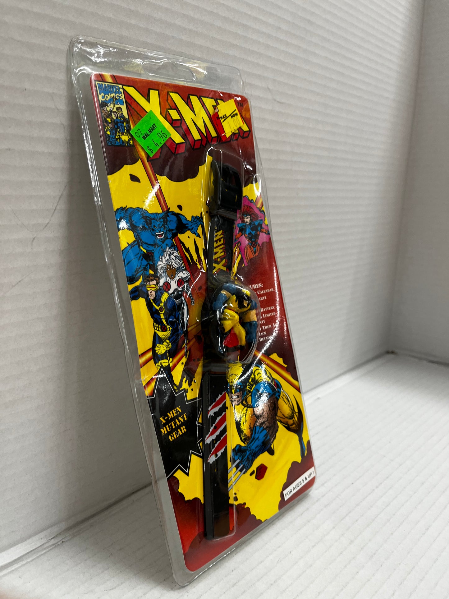 Marvel Comics X-Men Wolverine Mutant Gear 3D LCD Flip Up Watch 1994 90s Cartoon