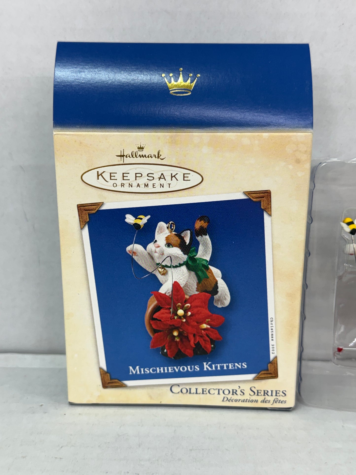 2002 Hallmark Mischievous Kittens Keepsake Ornament 4th in Series Calico Cat #4