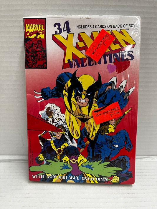 SEALED VINTAGE 1994 X-MEN MARVEL COMIC VALENTINES DAY CARDS ~ BOX OF 34