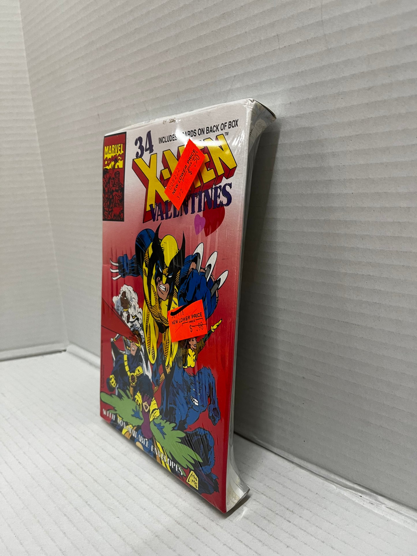SEALED VINTAGE 1994 X-MEN MARVEL COMIC VALENTINES DAY CARDS ~ BOX OF 34