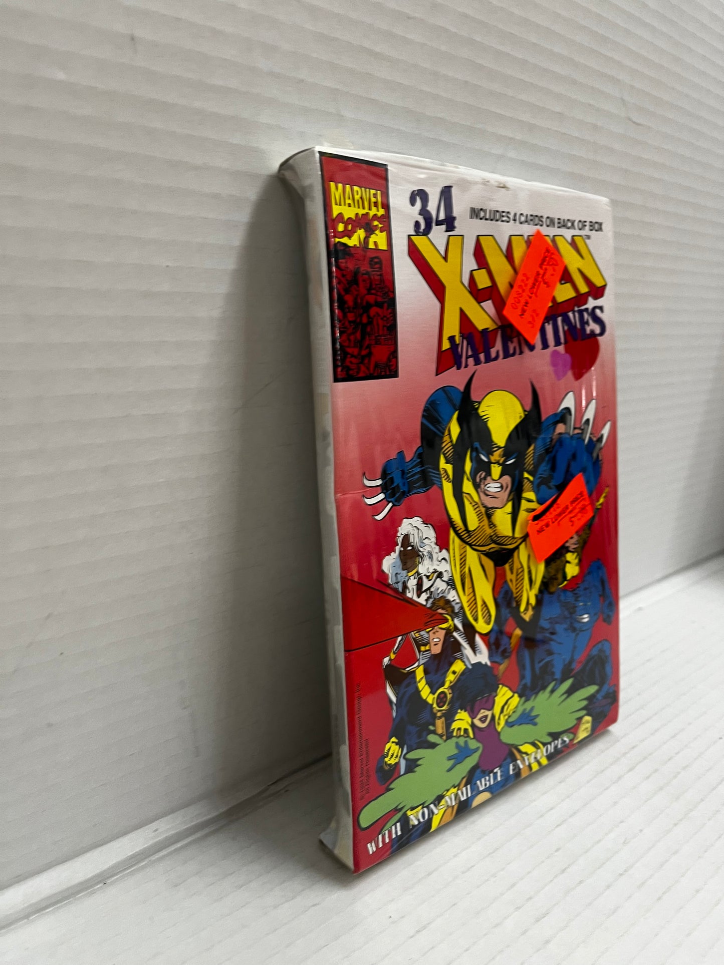 SEALED VINTAGE 1994 X-MEN MARVEL COMIC VALENTINES DAY CARDS ~ BOX OF 34