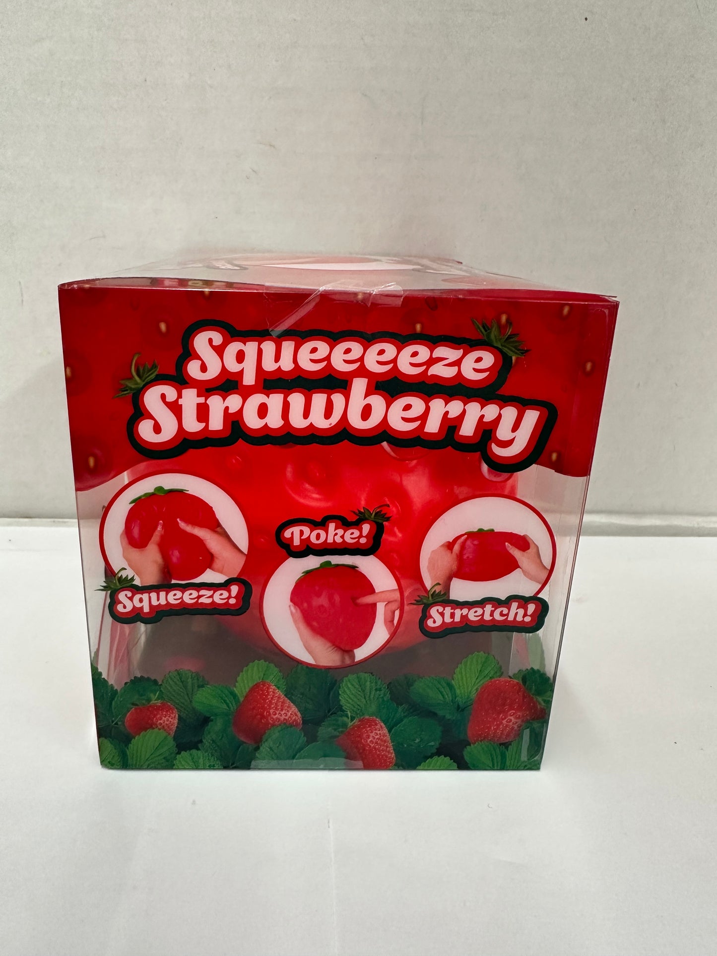Jumbo Strawberry Squeeze Squishy Toy Stress Relief Fidget New In Box Sunny Days