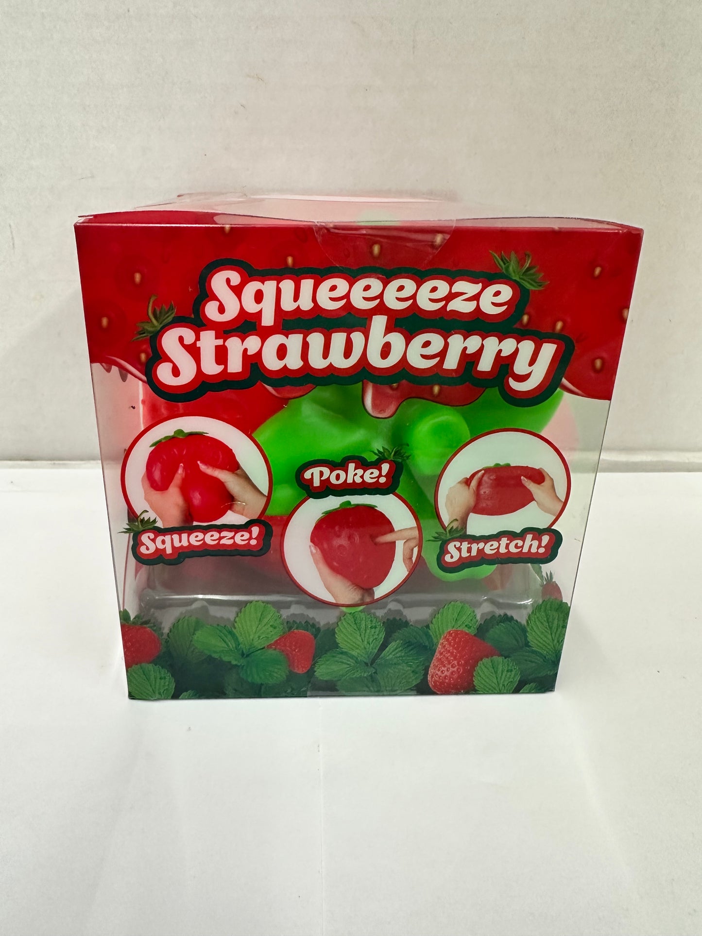 Jumbo Strawberry Squeeze Squishy Toy Stress Relief Fidget New In Box Sunny Days