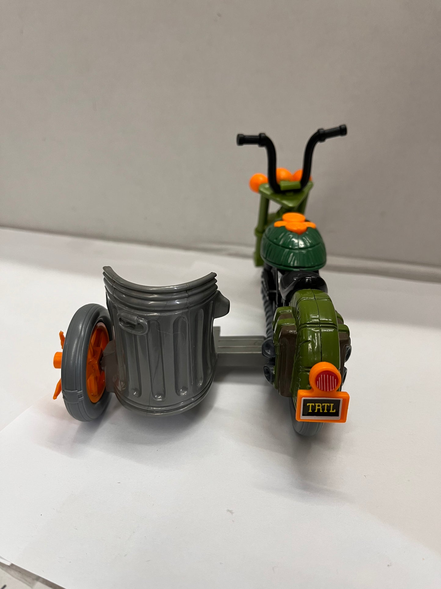 Vintage 1989 Teenage Mutant Ninja Turtle Sewer Motorcycle w/ Sidecar And Lids