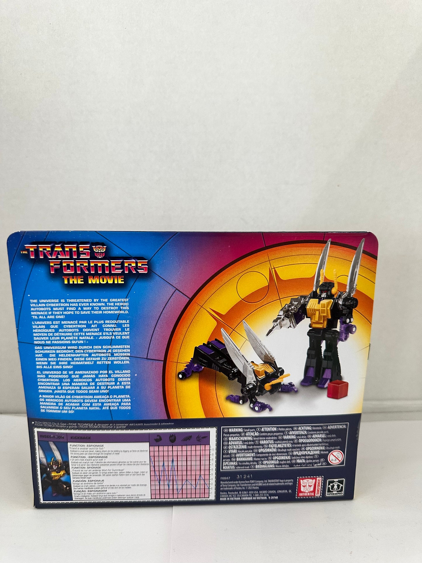 Transformers The Movie Retro Reissue G1 Style Insecticon Kickback